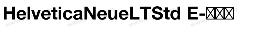 HelveticaNeueLTStd E字体转换